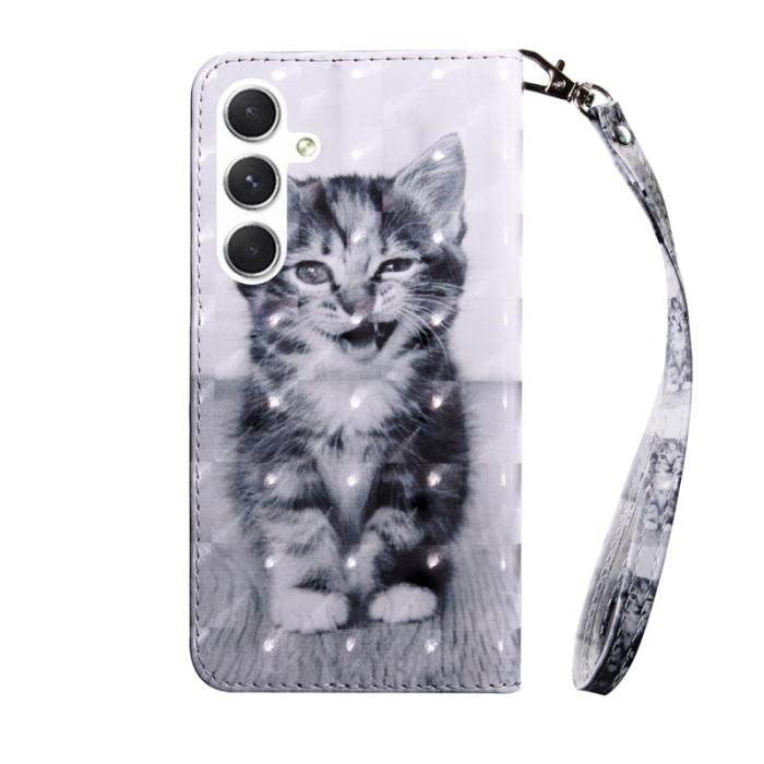 OEM - Mobilfodral för Samsung Galaxy S26 Plus Ställmönster Konstläder - Katt