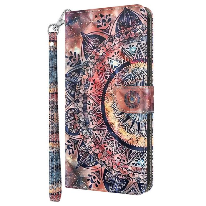 OEM - Mobilfodral för Samsung Galaxy S26 Plus Ställmönster Konstläder - Mandala