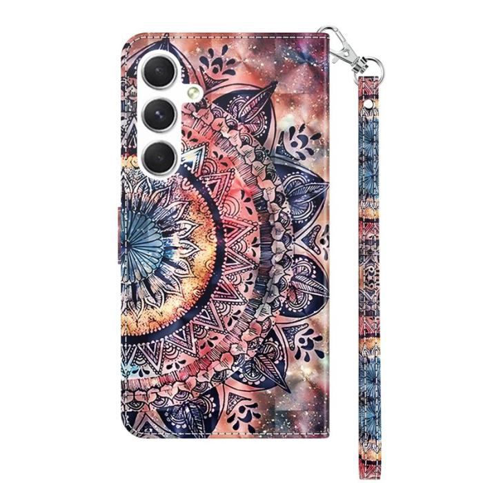 OEM - Mobilfodral för Samsung Galaxy S26 Plus Ställmönster Konstläder - Mandala