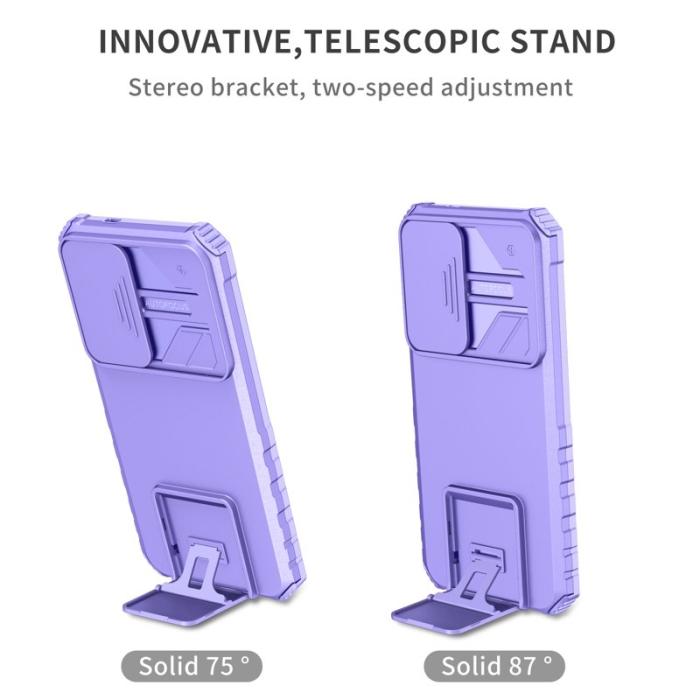 OEM - Mobilskal för Samsung Galaxy S26 Kamera Slider PC + TPU - Lila