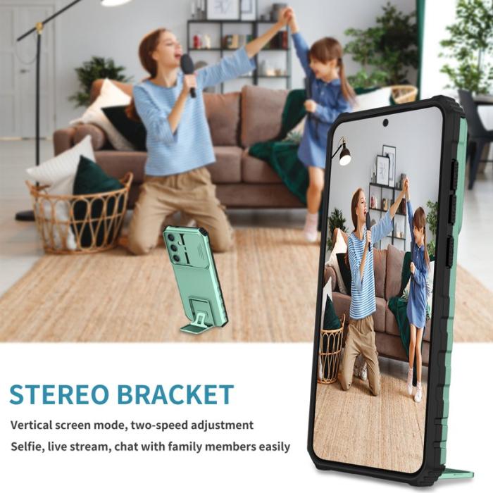 OEM - Mobilskal för Samsung Galaxy S26 Kamera Slider PC + TPU - Ljusblå