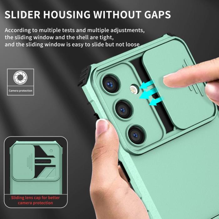 OEM - Mobilskal för Samsung Galaxy S26 Kamera Slider PC + TPU - Ljusblå