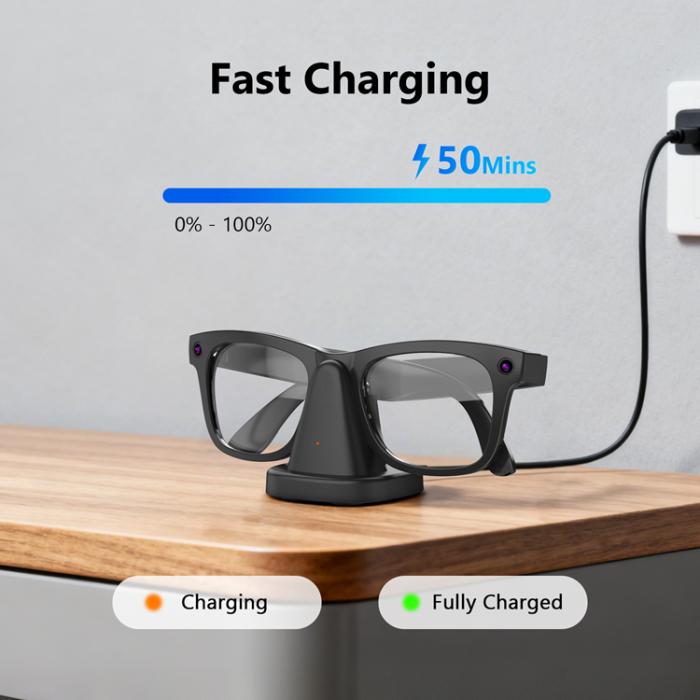 A-One Brand - Smart Glasögon Bärbar Laddningsdock Anti Slip Bas för Ray-Ban Meta