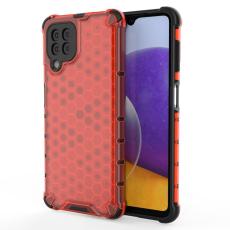 OEM - Galaxy A22 4G Mobilskal HoneyComb - Röd