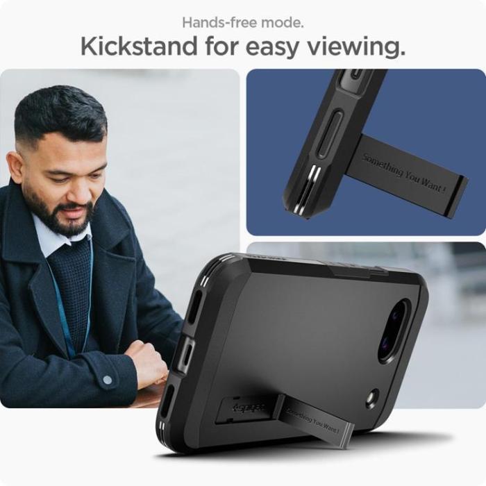 UTGATT - Spigen Google Pixel 8A Mobilskal Tough Armor - Svart