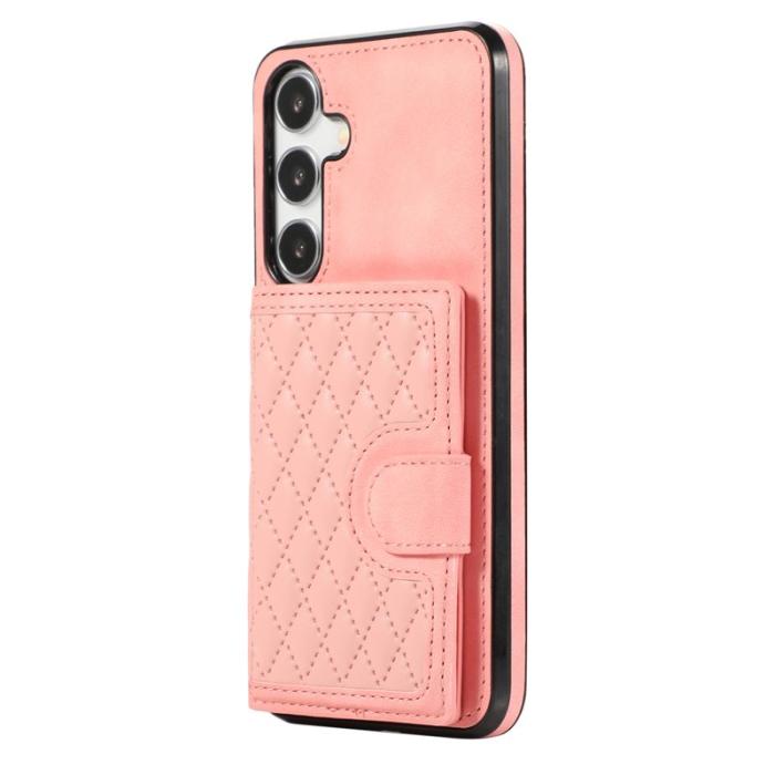 OEM - Mobilskal för Samsung Galaxy S26 TPU + Konstläder Kickstand - Roséguld