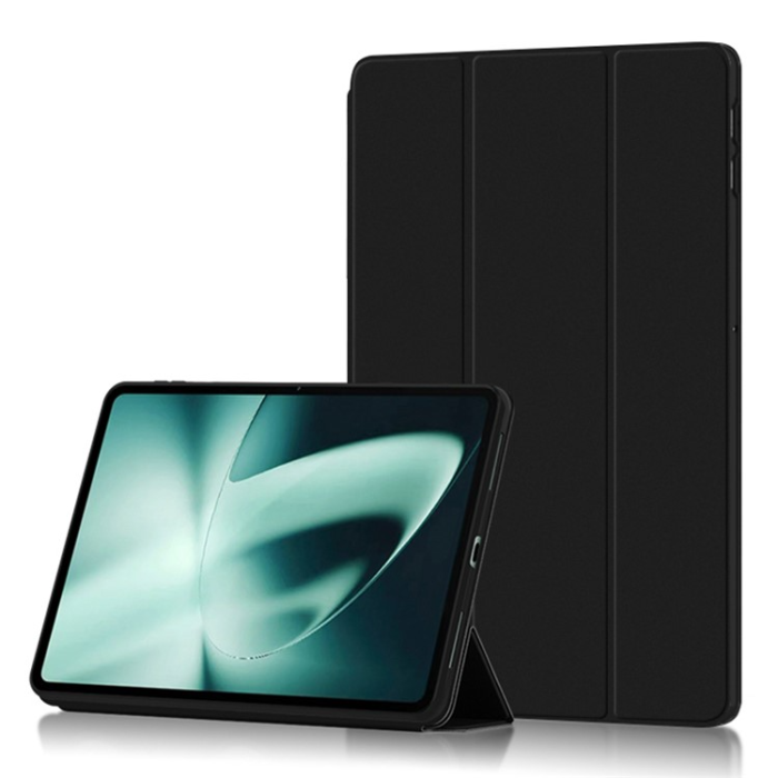A-One Brand - OnePlus Pad Fodral Tri-Fold Stand Drop-Proof PU-Läder - Svart