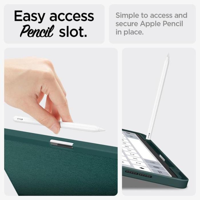 UTGATT - Spigen iPad Air 13 (2024) Fodral Urban Fit - Midnattsgrön