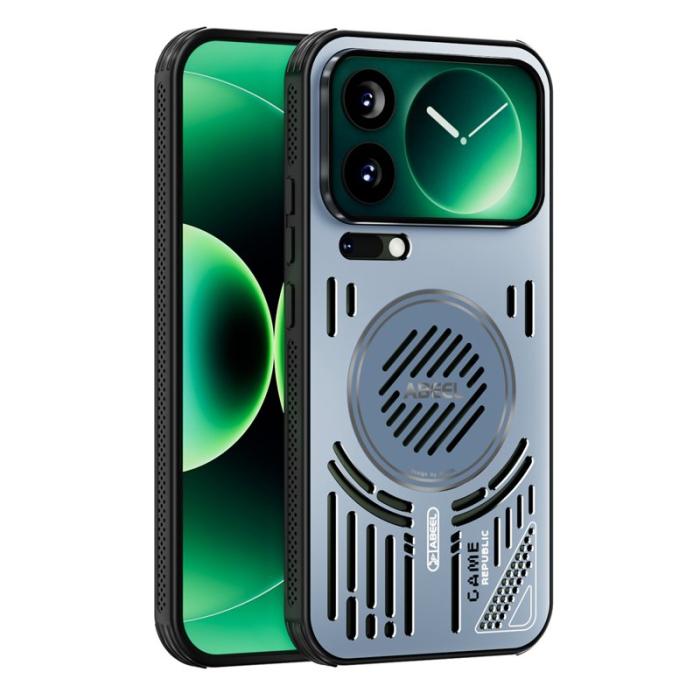 ABEEL - ABEEL Mobilskal till Xiaomi 17 Pro Max MagSafe TPU PC Aluminium Blå