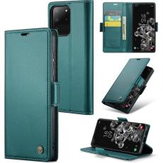 Caseme - CASEME 023 Series Samsung Galaxy S20 Ultra Konstl&auml;der Pl&aring;nboksfodral Gr&ouml;n