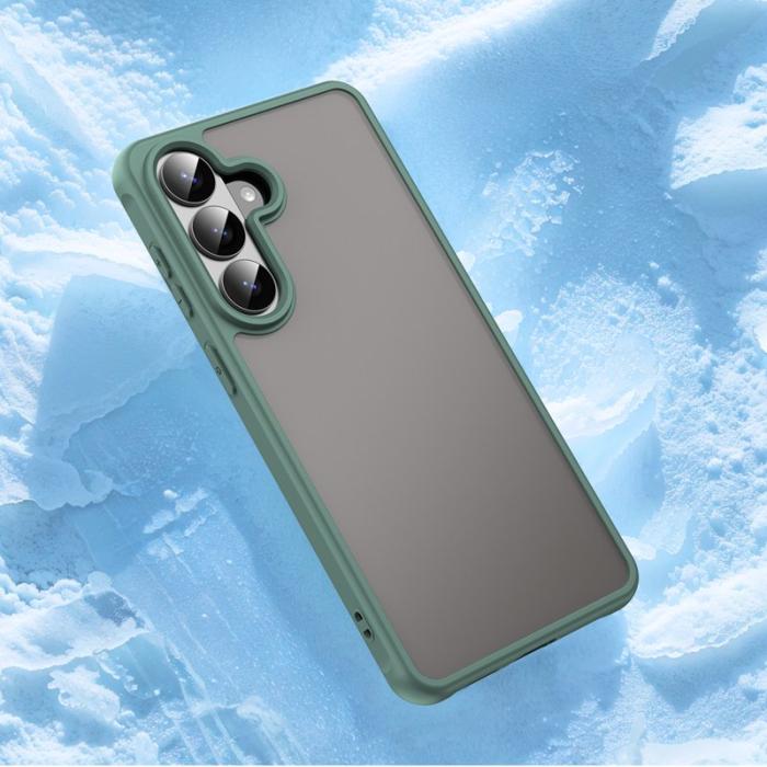 OEM - Mobilskal till Samsung Galaxy S26 Plus Stöttåligt Luftkuddar Frostad Plast Grön