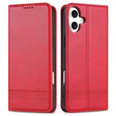 AZNS - AZNS iPhone 16 Plus Pl&aring;nboksfodral Konstl&auml;der - R&ouml;d
