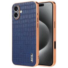 AZNS - AZNS iPhone 16 Plus Fodral Electroplating KonstL&auml;der - Bl&aring;
