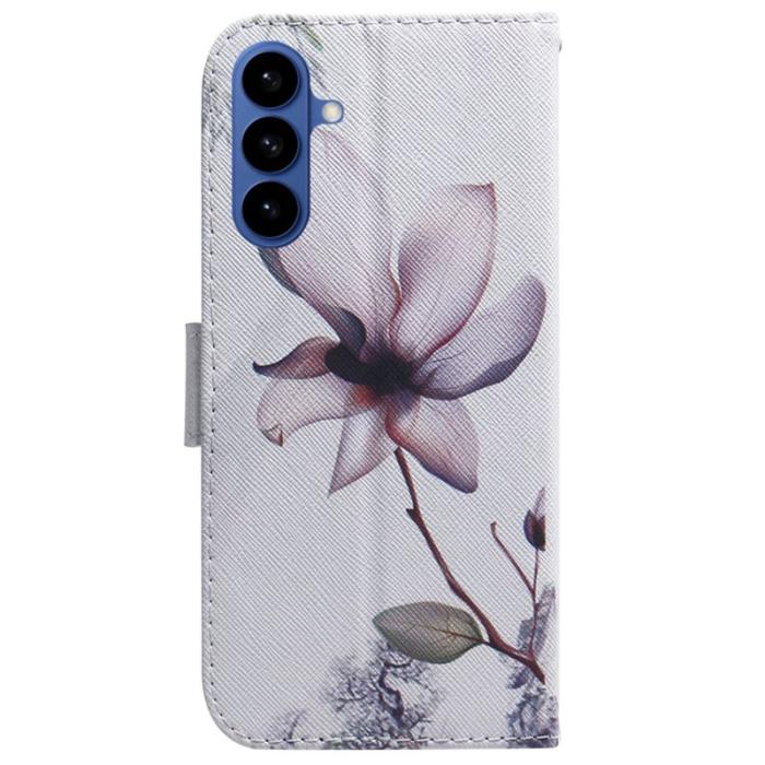 OEM - Samsung Galaxy S26 / S26 Pro Plånboksfodral Mönstertryck Konstläder Rosa Blomma