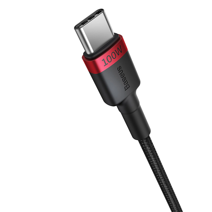 BASEUS - Baseus USB-C till USB-A kabel Cafule 100W 1m 2 st