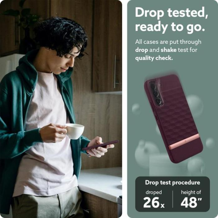 UTGATT1 - Caseology Parallax Skal Galaxy S22 - Burgundy