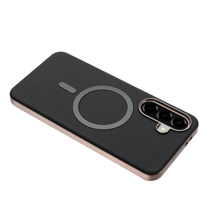 BINFEN COLOR - BINFEN Fodral för Samsung Galaxy A56 5G - PU + TPU - Svart