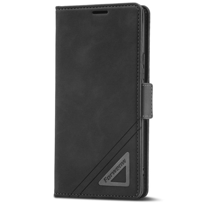 FORWENW - FORWENW F3-Series Konstläder Plånboksfodral för Samsung Galaxy A32 5G - Svart