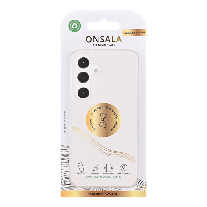 Onsala - Onsala Galaxy S25 Plus Mobilskal TPU Återvunnen - Transparent