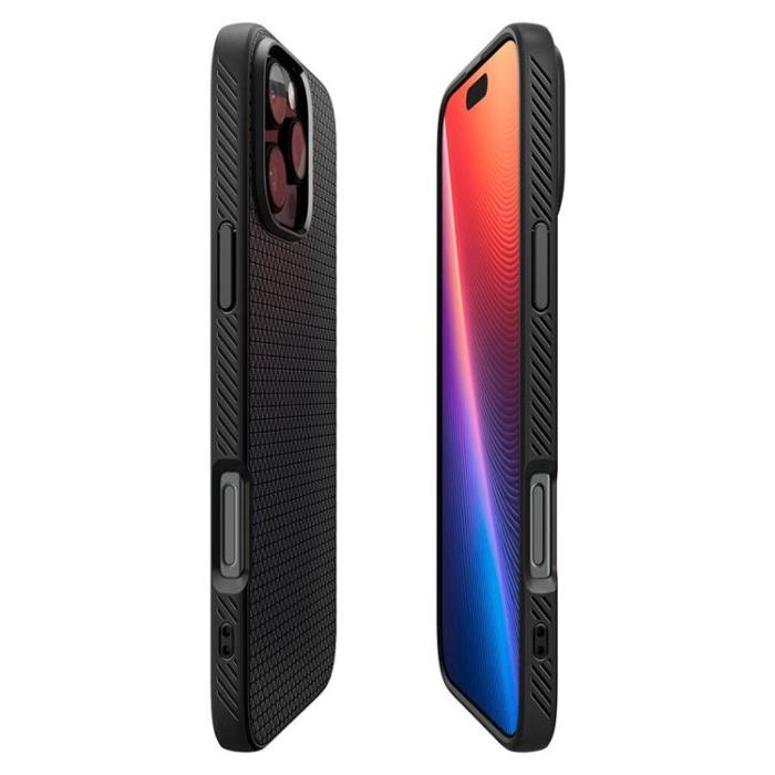 Spigen - Spigen iPhone 16 Pro Mobilskal Liquid Air - Matte Svart