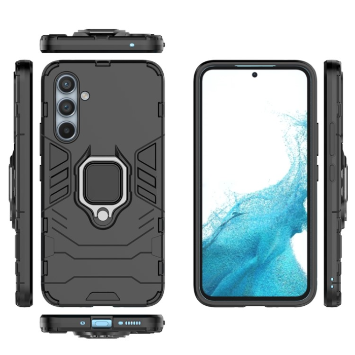 OEM - Galaxy A34 5G Mobilskal Ringhållare Kickstand - Svart