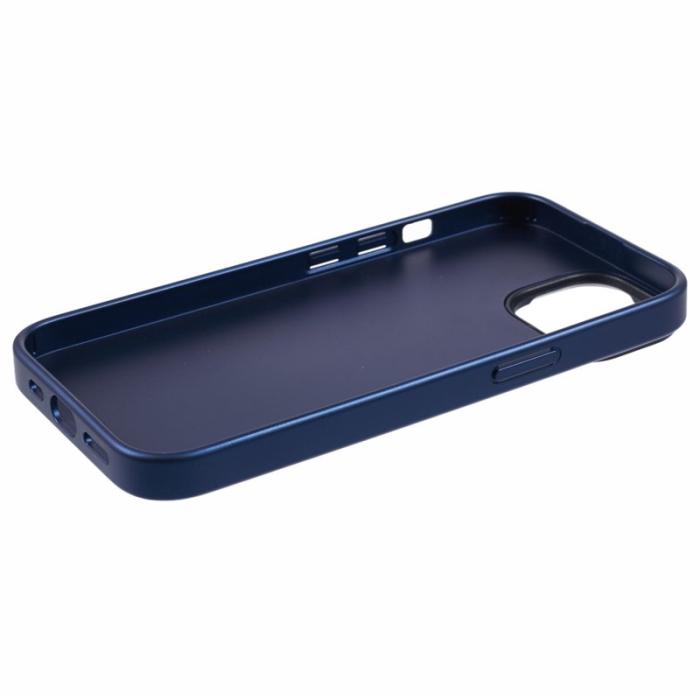 X-Level - X-LEVEL Mobilskal till iPhone 14/13 Läder+PC+TPU Geometrisk Blå