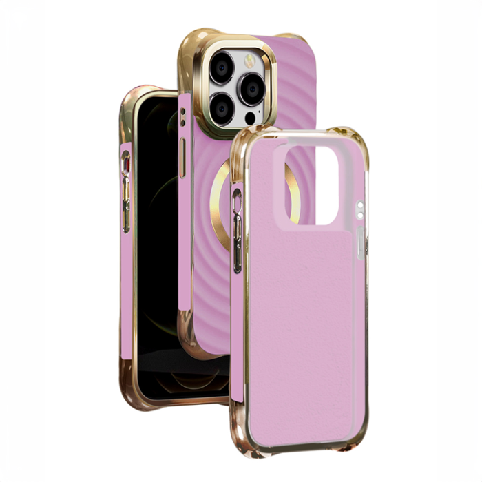 OEM - iPhone 16 Mobilskal Magsafe Circle Glam - Lila