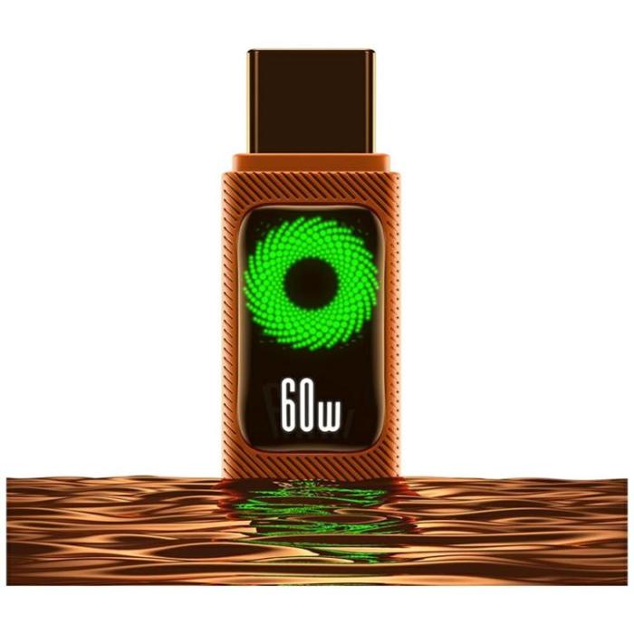 USAMS - USAMS USB-C till USB-C 60W Kabel 1.2m SJ773 - Orange