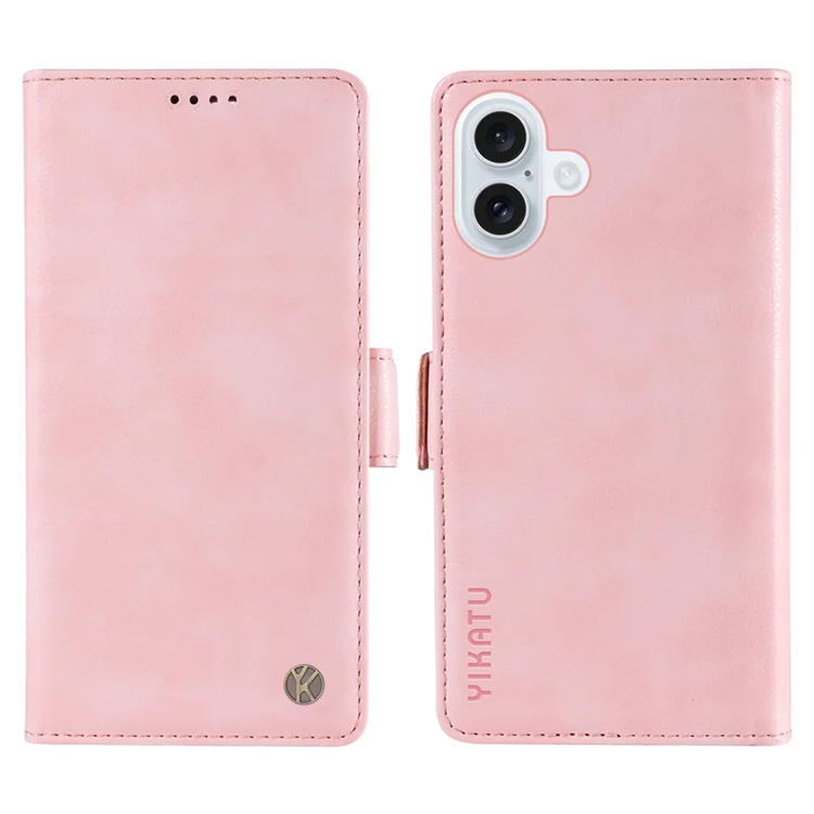 YIKATU iPhone 17 Plånboksfodral Litchi Texture - Rosa | 2353 | AlltMobil