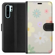 Gustaf - Pl&aring;nboksfodral till Huawei P30 Pro med fejdande blommor