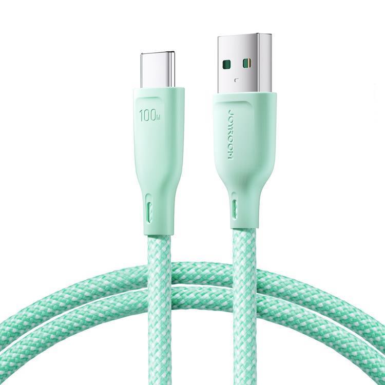 Joyroom USB-C till USB-A kabel 100W 1m Multi-Color - Grön | 3541 | AlltMobil