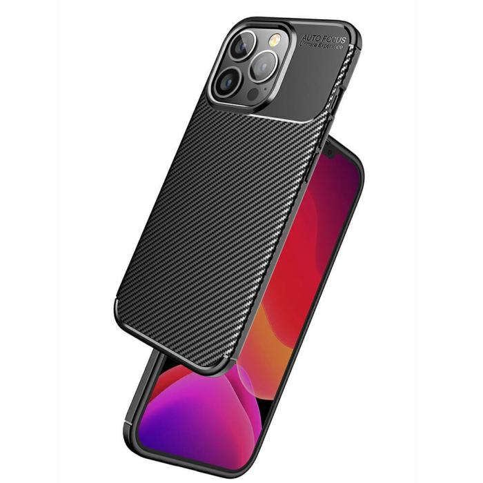 OEM - Carbon Fiber mobilskal till Apple iPhone 13 Pro Max - Brun