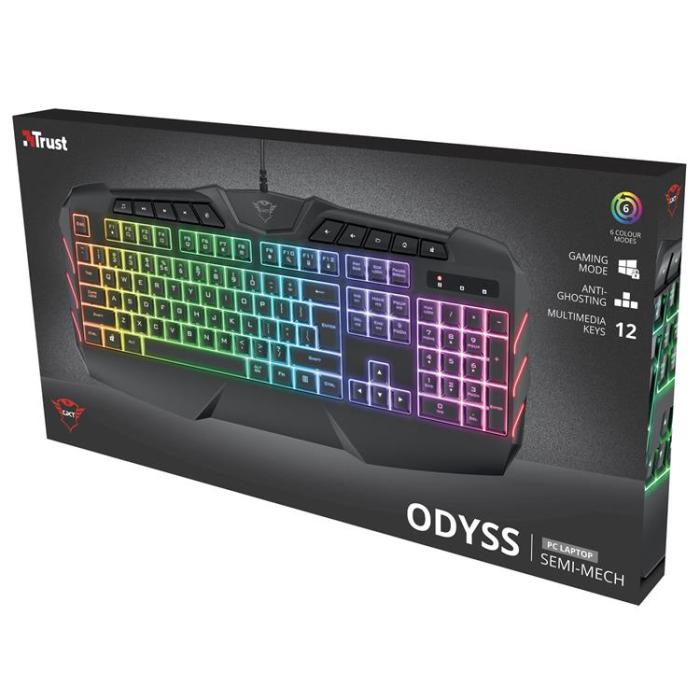 UTGATT1 - TRUST GXT 853 Odyss Semi-mechanical Keyboard Nordis