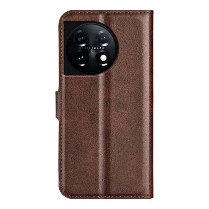 OEM - OnePlus 11 5G Plånboksfodral Calf Texture Flip - Coffee