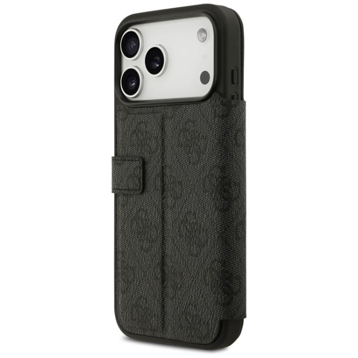 Guess - Guess iPhone 17 Pro Plånboksfodral Metal Logo - Svart