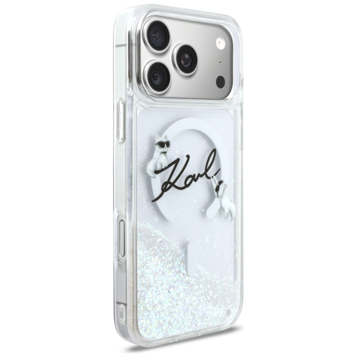 KARL LAGERFELD - Karl Lagerfeld iPhone 17 Pro Max Mobilskal Magsafe Liquid Glitter