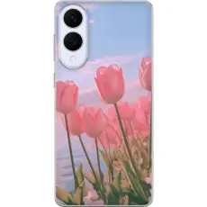 Gustaf - Mobilskal till Samsung Galaxy S25 Edge med Rosa Tulpaner