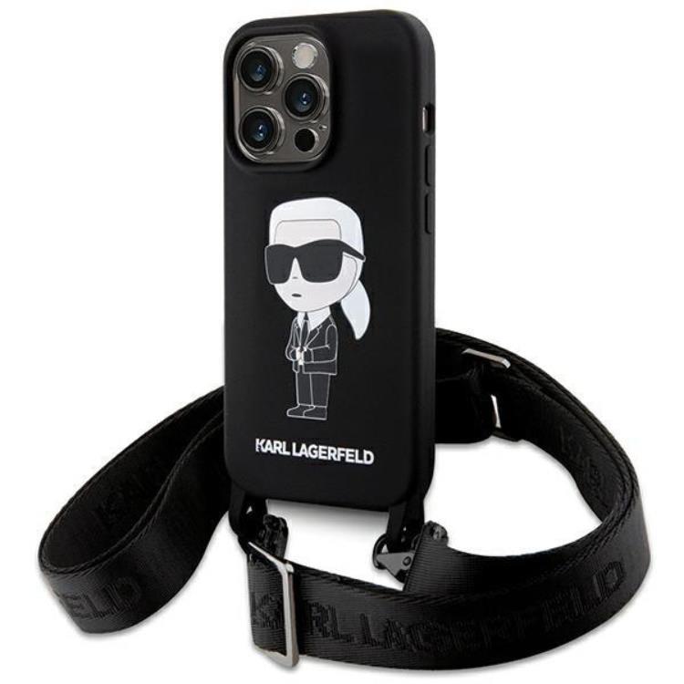 Karl Lagerfeld iPhone 15 Pro Max Mobilskal Crossbody Silikon | 2353 | AlltMobil