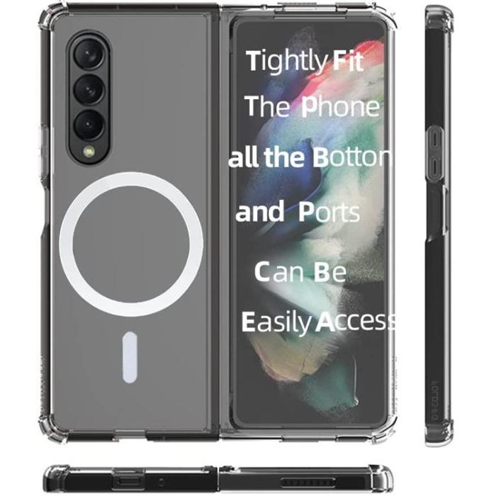 Boom of Sweden - Boom Galaxy Z Fold 5 Mobilskal Magsafe Shockproof - Clear