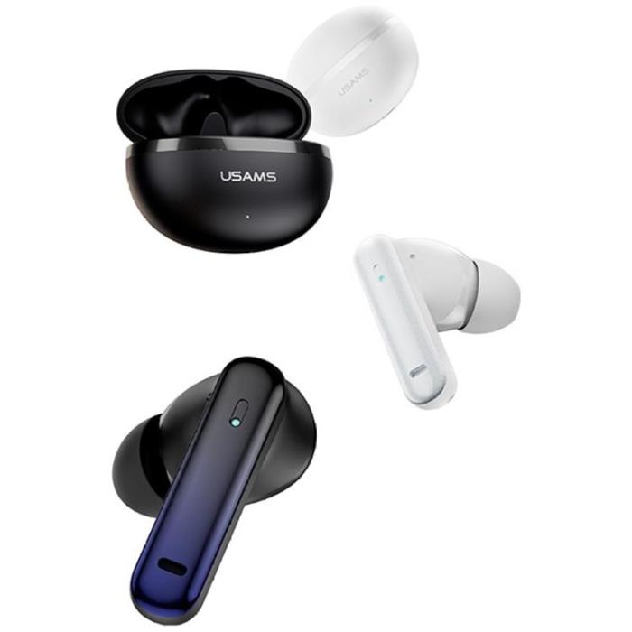 USAMS - USAMS TWS In-Ear Hörlurar Bluetooth ANC ENC Echo E02 - Svart
