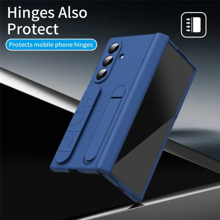 A-One Brand - Galaxy Z Fold 7 5G Mobilskal med Härdat glas - Blå
