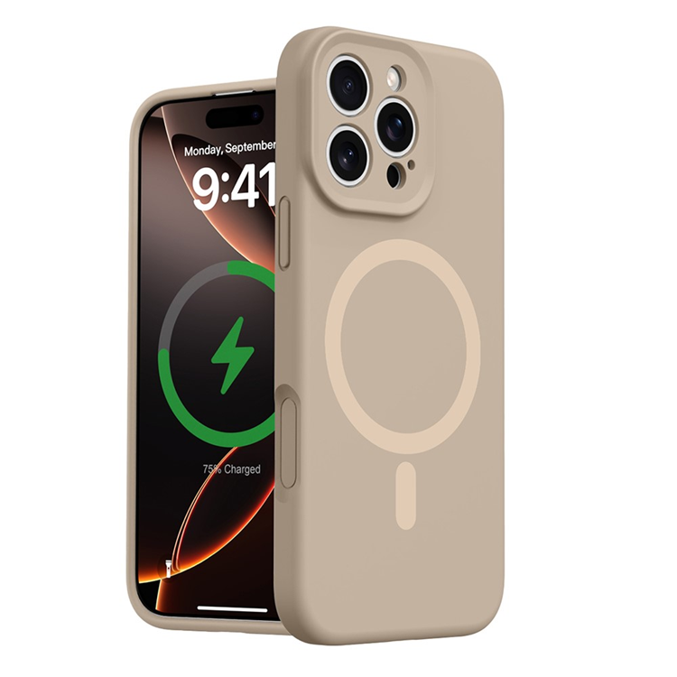 iPhone 16 Pro Mobilskal MagSafe Precise Cutouts - Lätt Brun | 2353 | AlltMobil