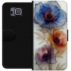 iSecrets - Plånboksfodral till Samsung Galaxy Alpha med Silkesblommor