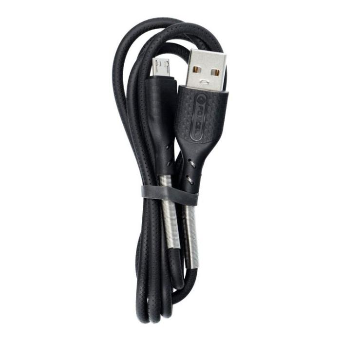 Forcell - Forcell Carbon USB Till Micro USB Kabel 1m - Svart