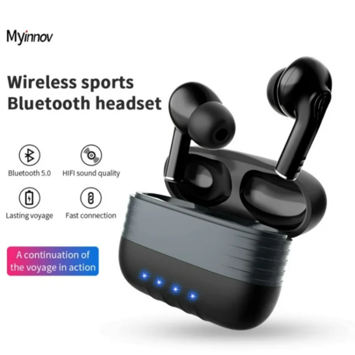 Myinnov - Myinnov M30 In-Ear Bluetooth Trådlösa Hörlurar - Svart