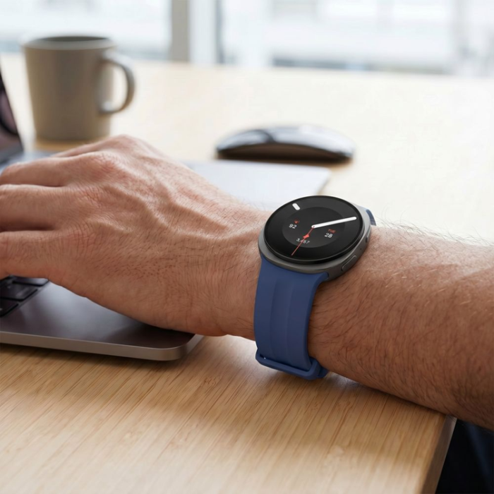 Tech-Protect - Tech-Protect Armband För Galaxy Watch 8/9/Classic Silikon Evo - Marinblå