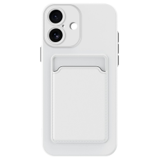 A-One Brand - iPhone 17 Mobilskal Korthållare TPU - Vit