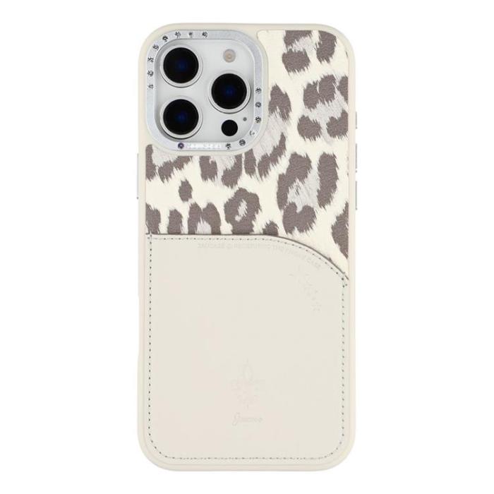 JAUCASE - JAUCASE iPhone 16 Pro Max Mobilskal MagSafe korthållare - Vit