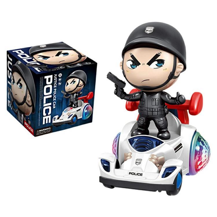 Avtagbar Polisfigur Balansbilleksak med Musik Ljus för Barn (Ålder 3+) (R01) | 264 | AlltMobil