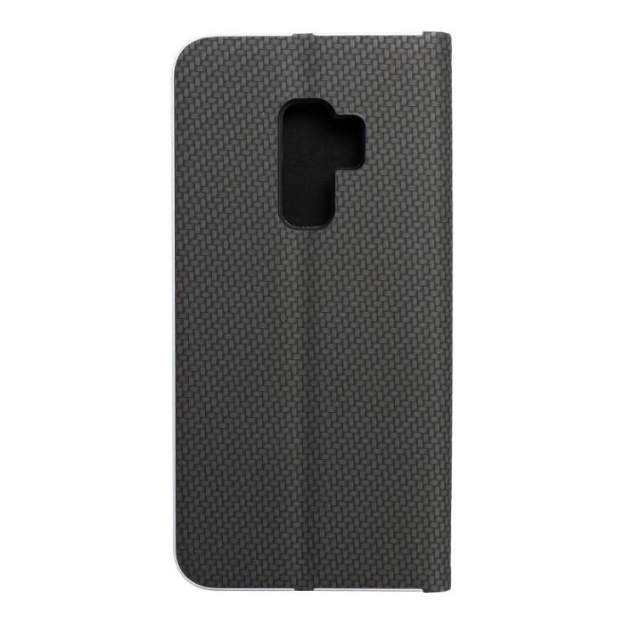 Forcell - Galaxy S9 Plus Plånboksfodral Forcell Luna Carbon - Svart